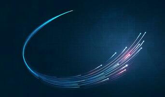 Blue light streak, fiber optic, speed line, futuristic background for 5g or 6g technology wireless data transmission, high-speed internet in abstract. internet network concept. vector design.