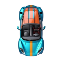 desenho animado carro esporte ai generativo png