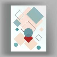 Corporate Flyer, Brochure Cover, geometric pattern design template vector
