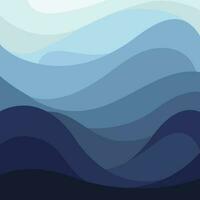 Blue Wave Gradient Background vector