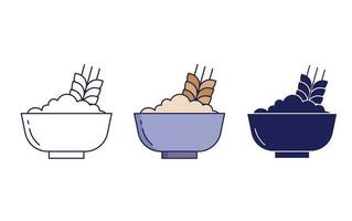 oat meal vector icon