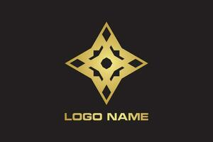 lujo estrella ornamental logo logos diseño elemento valores vector ilustración modelo. resumen lujo estrella ornamental logo
