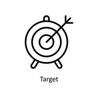 Target Vector  Outline Icons. Simple stock illustration stock