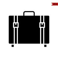 suitcase bag glyph icon vector