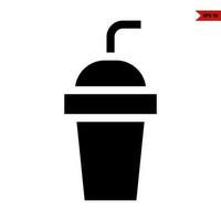 cup drink glyph icon vector