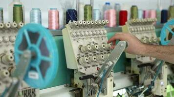 Industrial sewing machines video