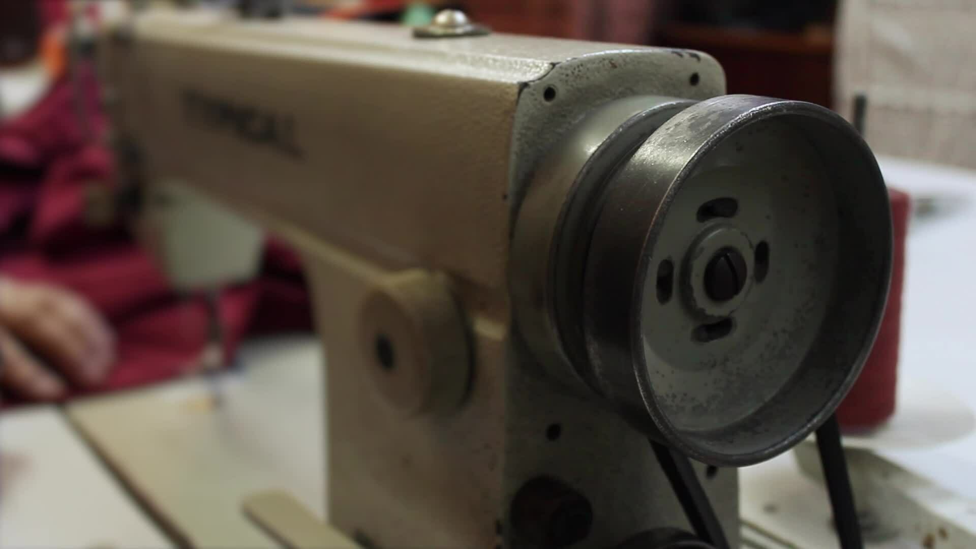 Sewing machine and tailor sewing fabrics, tailor renovate pieces of