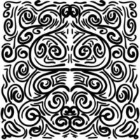 Black squiggle abstract illustration background vector