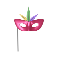 aislado pluma ojo máscara palo icono en 3d hacer estilo. png