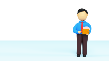 3D Render Of Faceless Businessman Showing Wallet And Copy Space. png