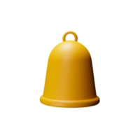 Isolated 3D Render Jingle Bell Icon. png