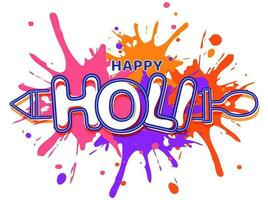 Indian festival of colours, Happy Holi Concept. vector