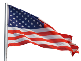 American flag of United States of America transparent PNG