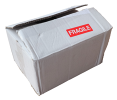 frágil cartulina caja transparente png