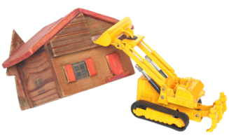 mechanical shovel house demolition transparent PNG