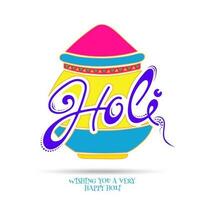 Indian festival of colours, Happy Holi Concept. vector