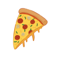 lekker pizza illustratie png