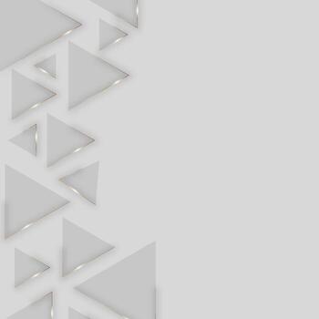 Geometric Triangle Elements With Shiny Edges. vector