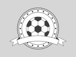 garabatear fútbol americano Insignia o etiqueta elemento en gris antecedentes. vector