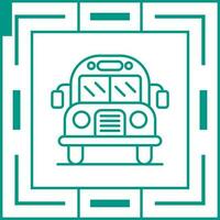 icono de vector de autobús escolar