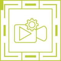 icono de vector de sarna de video