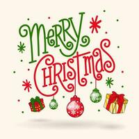 Merry Christmas Greeting card vector