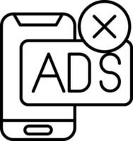 AD Block Vector Icon