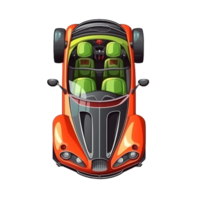 cartone animato auto roadster ai generativo png