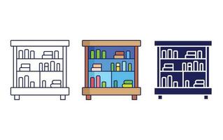 Library Shelf vector icon