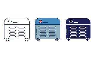 Room Heater vector icon