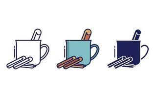 cinnamon drink vector icon