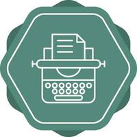 Typewriter Vector Icon