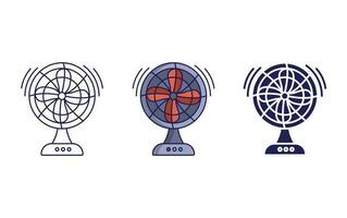 table fan retro vector icon