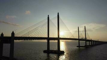 Penang segundo puente en Mañana Dom ligero video
