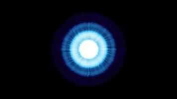 Blau Gradient Ring glühen im dunkel video