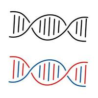 adn icono vector ilustración. humano genético estructura firmar y símbolo.