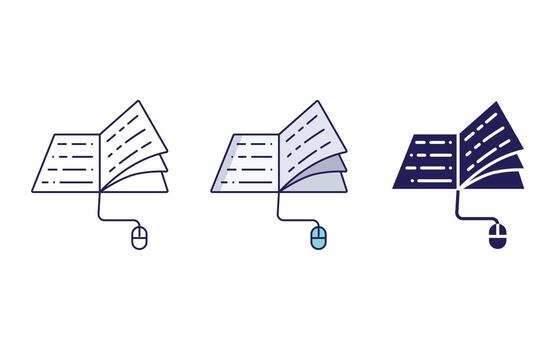 icono de vector de tutoriales