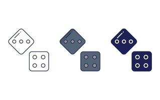 Dice vector icon