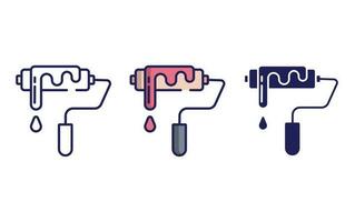 Paint roller vector icon