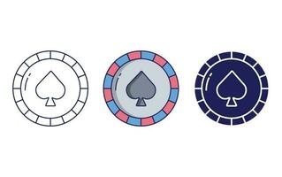 Poker Chips vector icon
