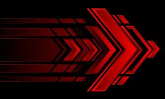 Abstract red arrow direction geometric design modern futuristic technology background vector