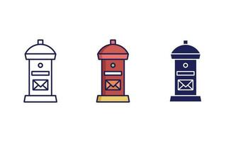 Post box vector icon