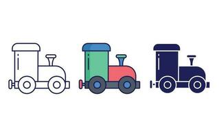 train toy engine vector icon