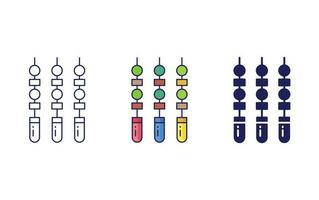 icono de vector de brocheta