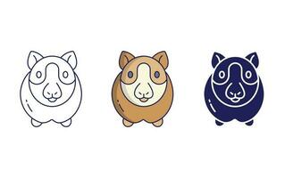 Outline Guinea Pig vector icon