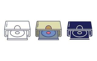 CD drive vector icon