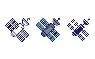 Satellite vector icon