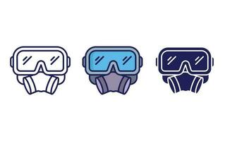 Respirator vector icon