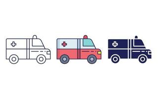 icono de vector de ambulancia