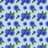 Seamless pattern with wild berries. Vector illustration of summer berries for textiles and backgrounds